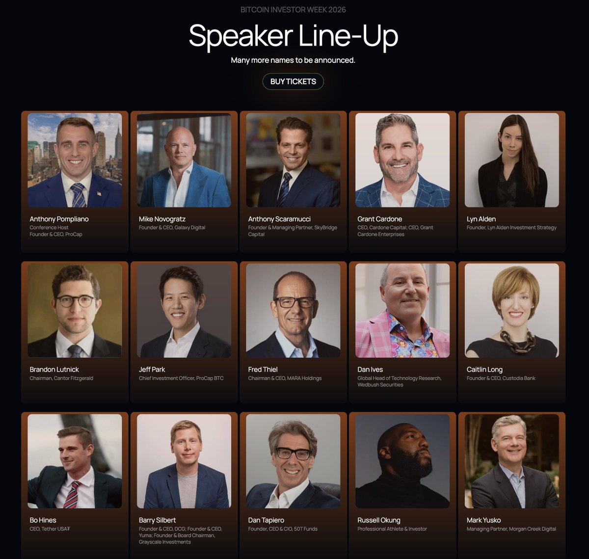 Bitcoin Investor Week is one month out. It is Friday and I am in a good  mood. I will give away 25 free tickets to people on X this weekend. Fill out