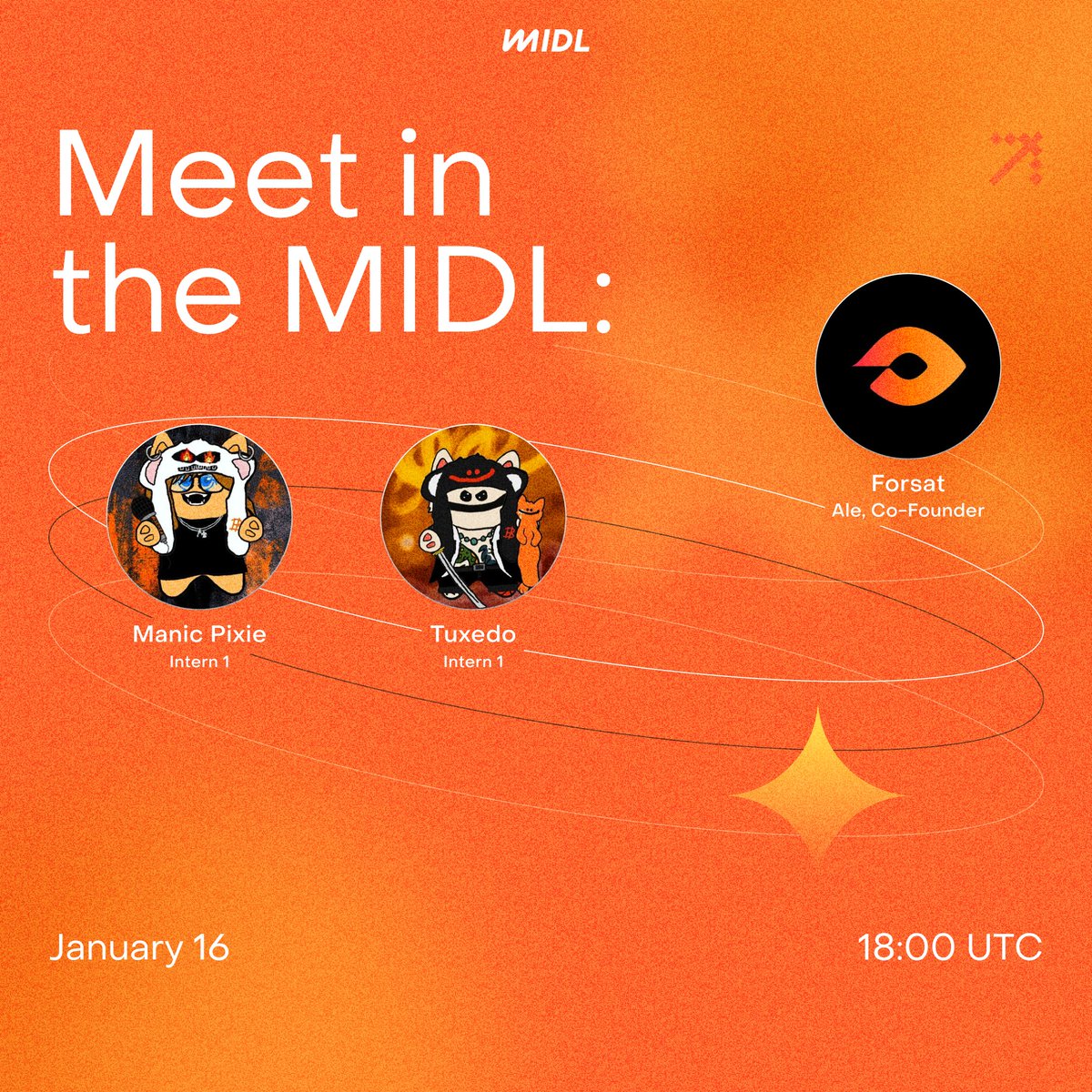 midl_xyz's tweet image. Meet in the MIDL: We’re back for Season 2! 🔥

First episode of 2026, with one and only @ForsatBid and fiery speech on prediction markets from Ale, project’s co-founder.

Fortunately or unfortunately, @midladyyy &amp;amp; @proofofcar will join too.

Tune in at 18:00 UTC today to fuel…