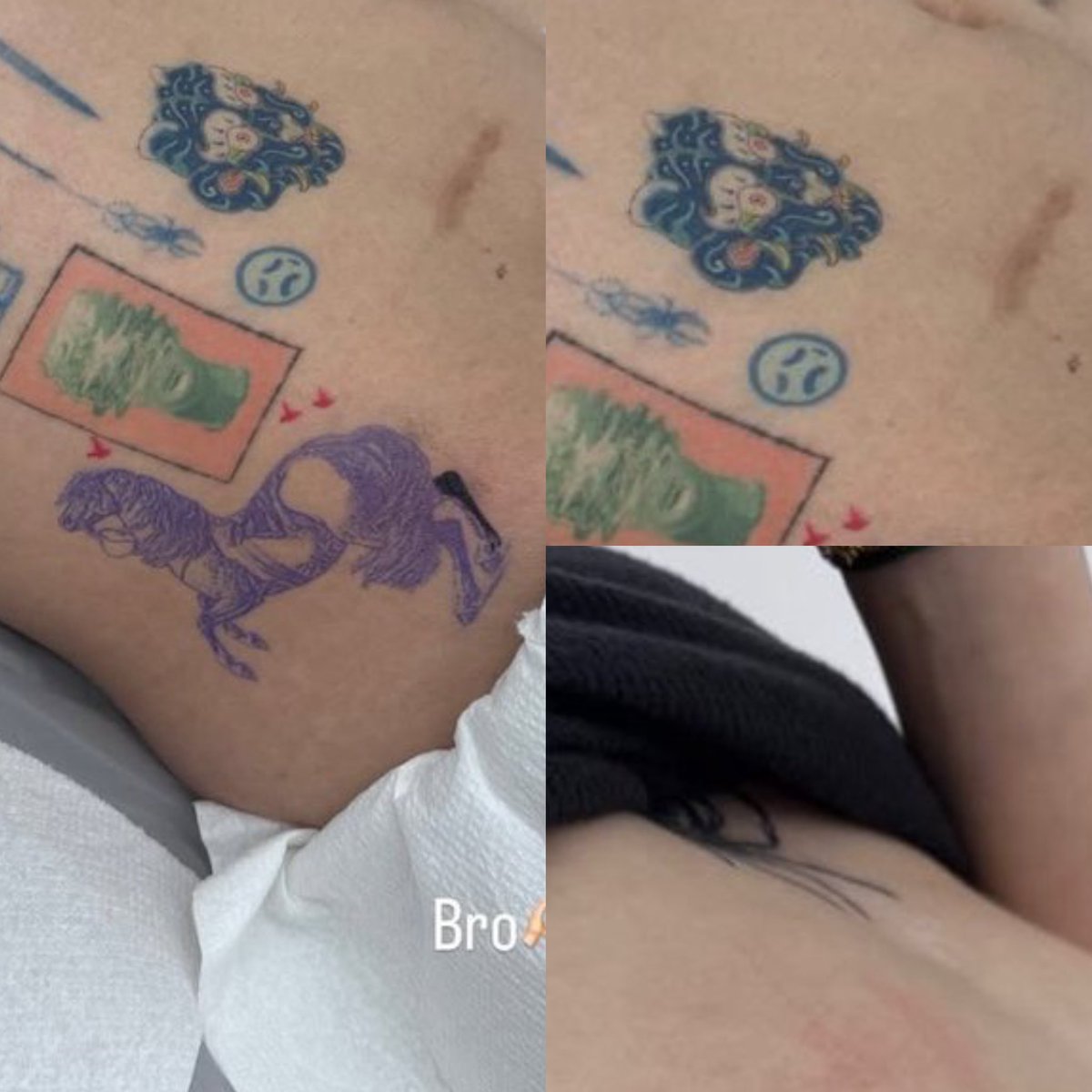 tyonggotme's tweet image. แทยงไปสักข้างในเพิ่มมม ลบข้างนอกแต่ข้างในเพิ่มมาฉ่ามม สักม้าปีม้ามาก ตรงกลางก็มีอะไรอีก โอ้ยจะได้เห็นในคอนปะๆๆ