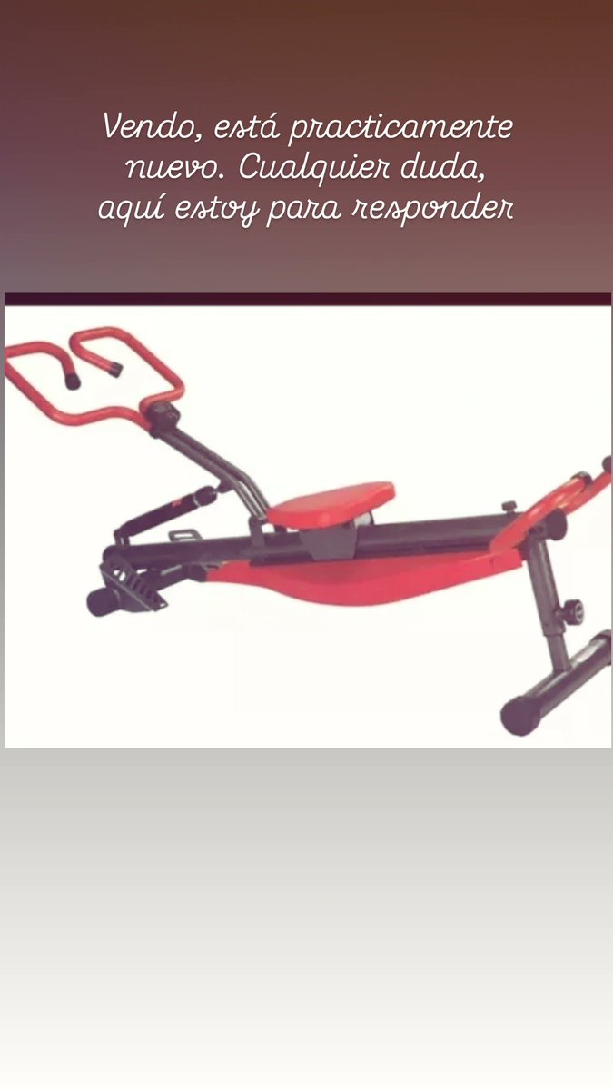 paugabi's tweet photo. Vendo Simulador de Remo, está casi nuevo. Si conocen alguien que le pueda interesar les agradezco compartir. https://t.co/O1ZHvSw81g