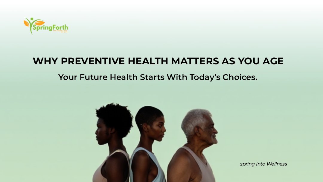 SpringforthW's tweet image. Preventive health isn’t a luxury, it’s a necessity as you age.

Regular checkups help detect issues early and protect long-term well-being.
Your future health depends on today’s decisions.

#HealthyAging #PreventiveCare #WellnessJourney #HealthTalk