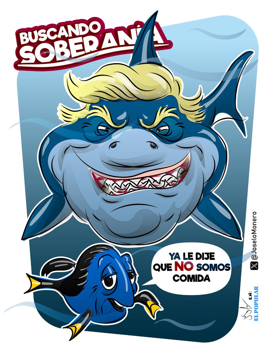 😡 ¡Mr. Trump! ¡No somos comida!

👉🏼 Un gran cartón para cerrar la semana de <a href="/Joselomonero/">Joselo Monero</a>