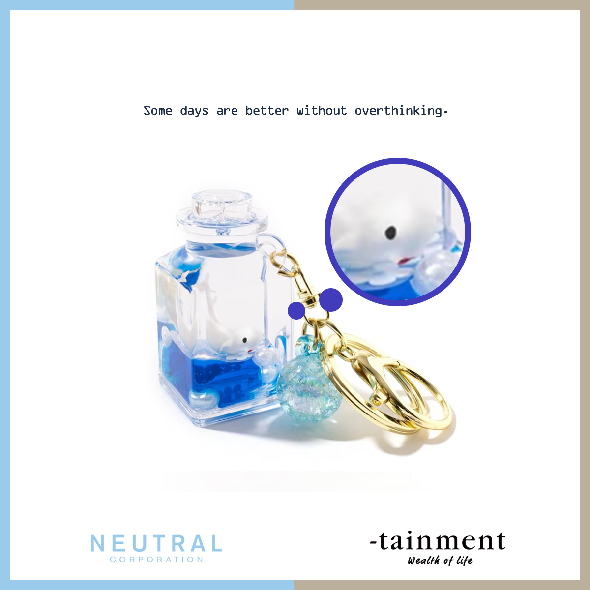 ntrl_1995's tweet image. 深いことは考えない。そんな日も大事。

そんな気持ちになれそうな #オイルキーホルダー ✨

#水族館 とECストアで会いましょう🐧
🛒-tainment #テインメント
tainment.shop/view/item/0000…

NEUTRAL CORPORATION
#ニュートラルコーポレーション

#水族館グッズ #シロイルカグッズ