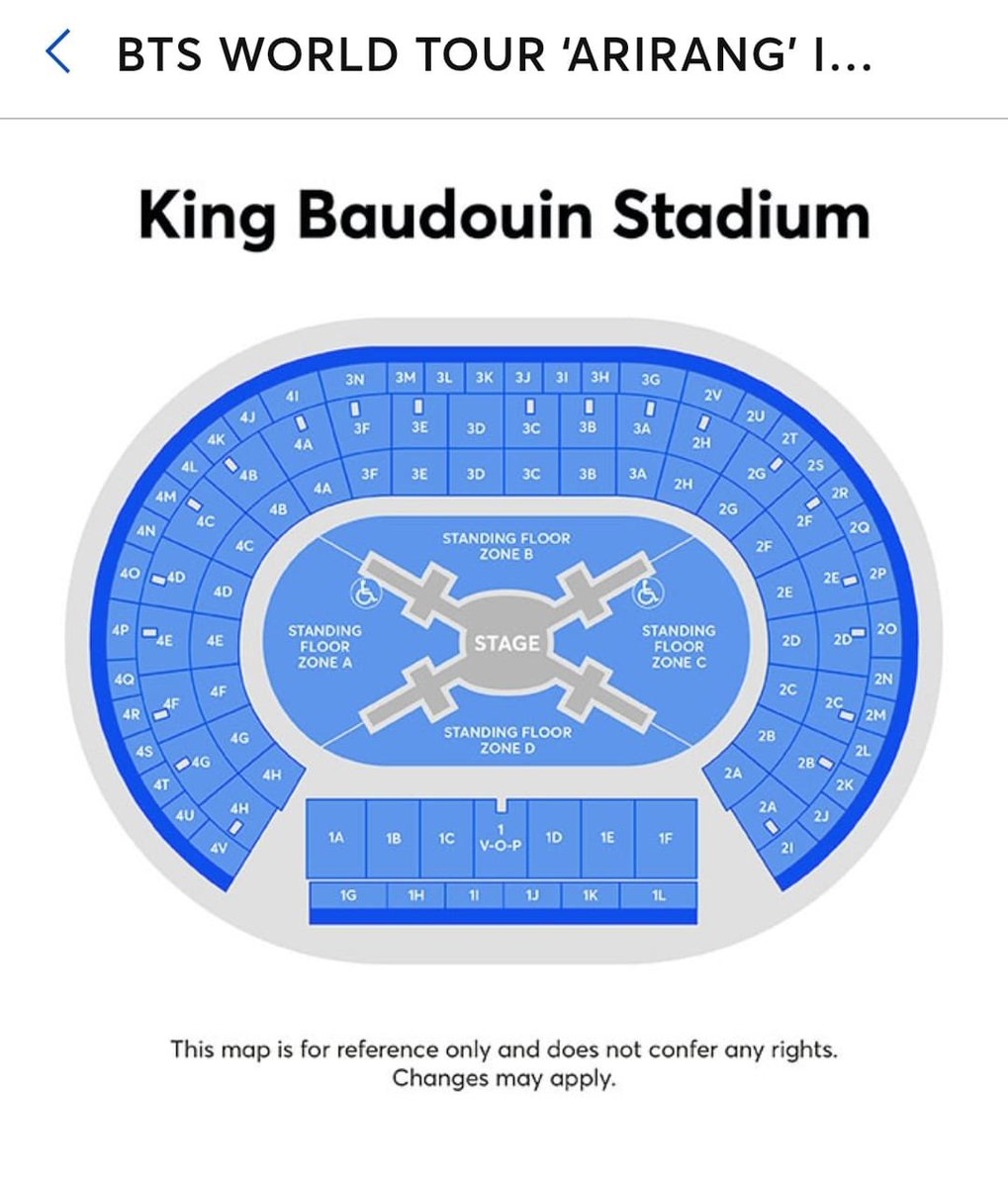 MuSicemia's tweet image. ผังคอนที่ยุโรปออกมา 3 สเตเดียม London, Madrid, Brussels โซนกราวด์เป็นบัตรยืนหมดเลย 😲 แล้วราชมังโซนกราวด์จะยืนเหมือนกัน?