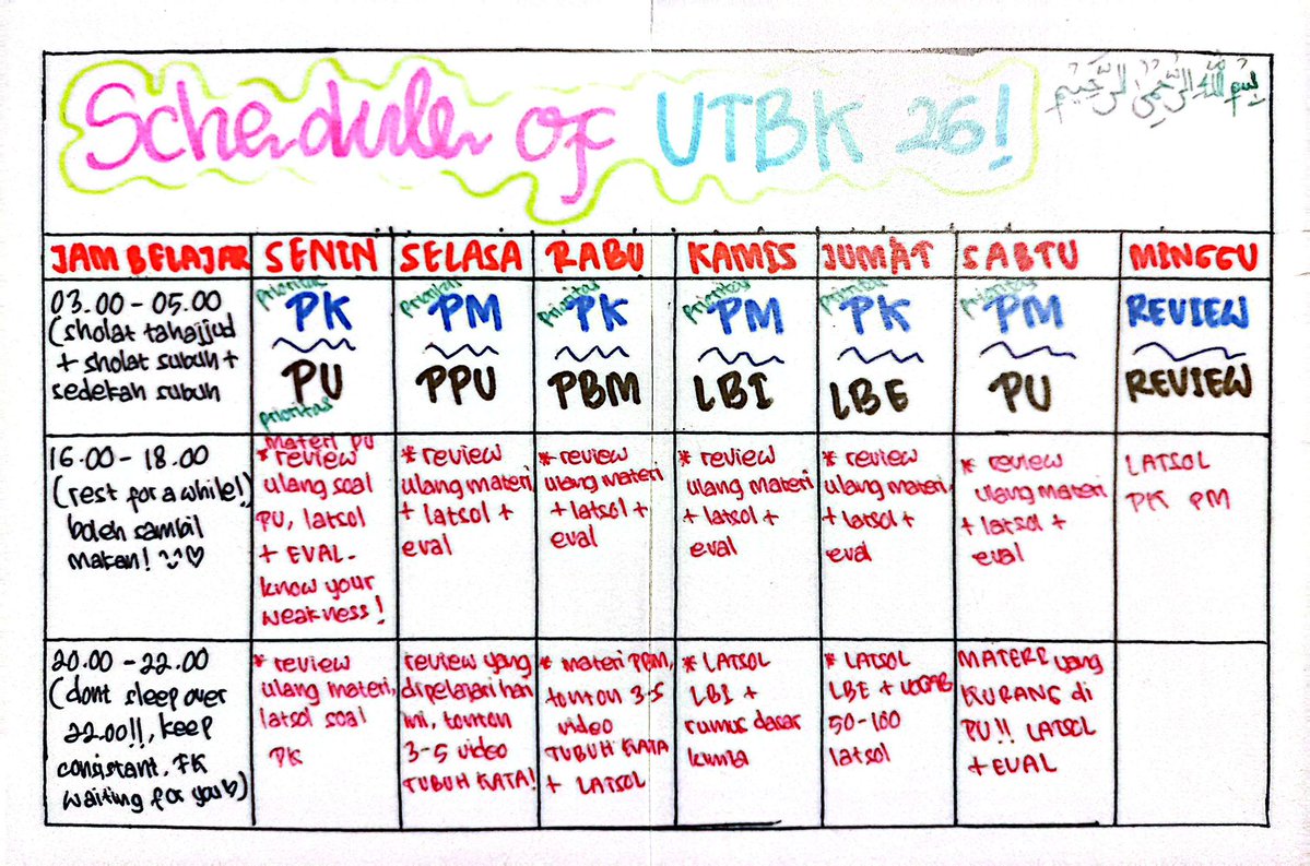 shrcornelia's tweet image. nitip jadwal belajar ⏳️📚🗓📌