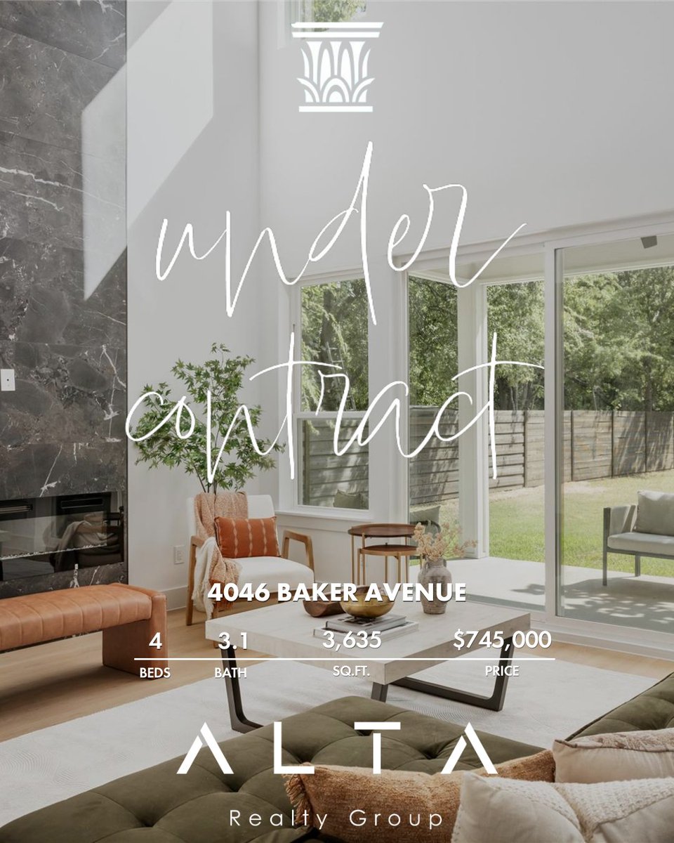 eugenejgonzalez's tweet photo. Closer to work. More space to breathe. A home that keeps up❤️

West Dallas checked every box with new construction, an intuitive layout, and a backyard that feels almost unheard of this close to the city🌿

LA: Nancy Garcia

#UnderContract #ALTARealtyGroup #EugeneGonzalezRealtor https://t.co/ZokVJ8emFF