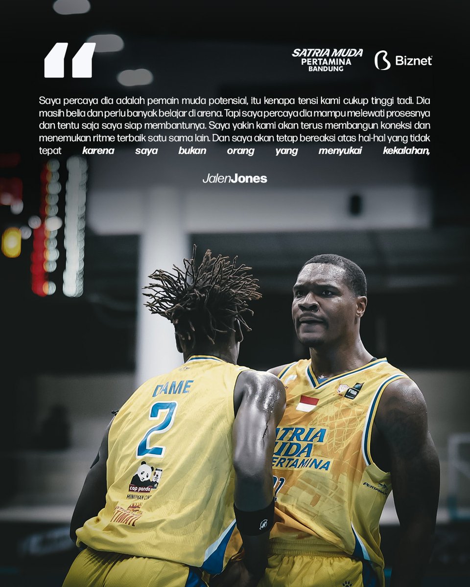 #SMBoizQuotes Jalen Jones. Pada game SWS V SMP 

#BandungPride
