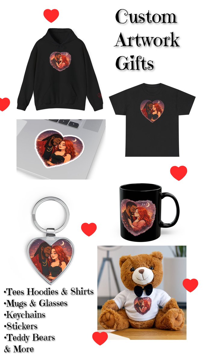 barbiesbaddiesx's tweet photo. Tell them how much you love them this Valentine’s with a custom gift 💝 

Custom artwork, personalised merch &amp; keepsakes for Couples, besties, family &amp; even pets… if they mean something to you, I can turn it into something special ✨

DM me to create your special gift 🎁 https://t.co/oBtlglh4kB