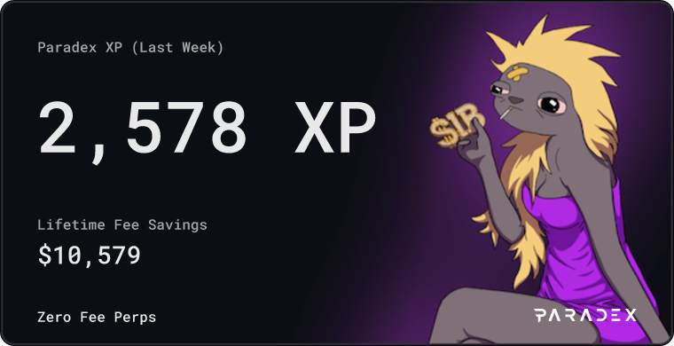 LAST 2 WEEKS FOR PARADEX S2

S2 won’t be extended any further. As <a href="/fiddybps1/">fiddy.dime - priv/acc 🦡</a> said last summer, the extension was capped up to 6 months, and we’re now in the final 14 days

Over the past few days, the team also disabled transferable XP to curb rising sybil activity, which spiked