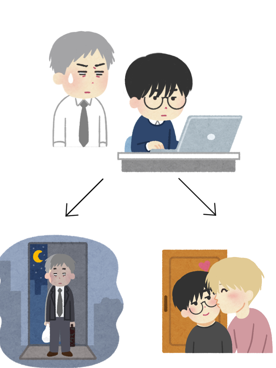 darknessham's tweet image. 前輩對不起