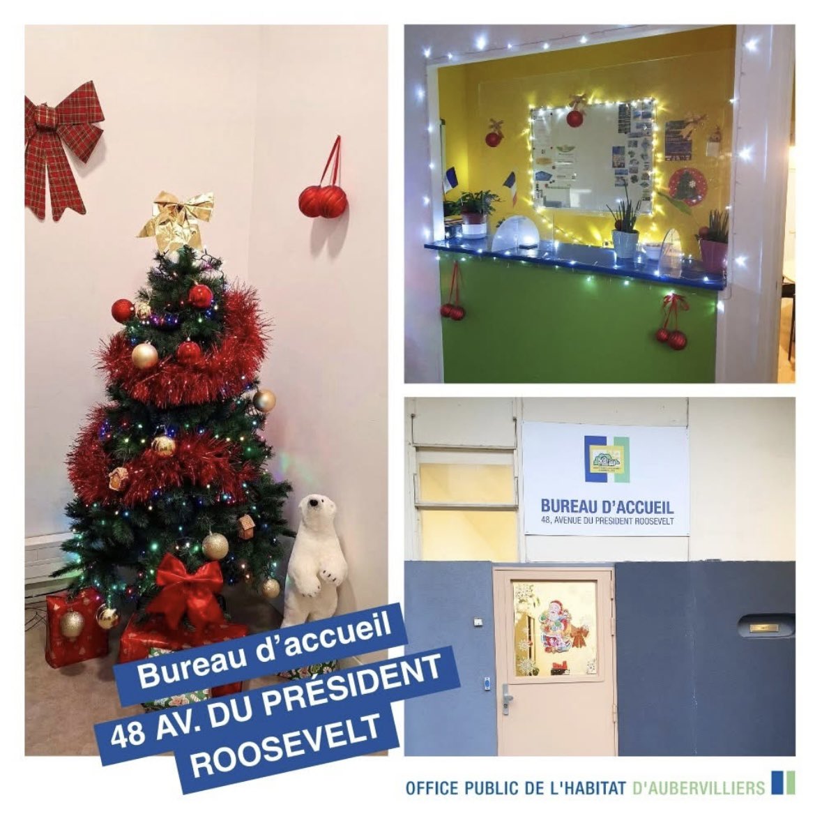 🎄 Vos loges en fête !
Des loges décorées, des équipes mobilisées, des locataires qui votent 👍
👉 Le bureau d’accueil Roosevelt s’est distingué.
Bravo aux équipes pour leur engagement pendant les fêtes 👏
#ophaubervilliers #gardiens #proximité