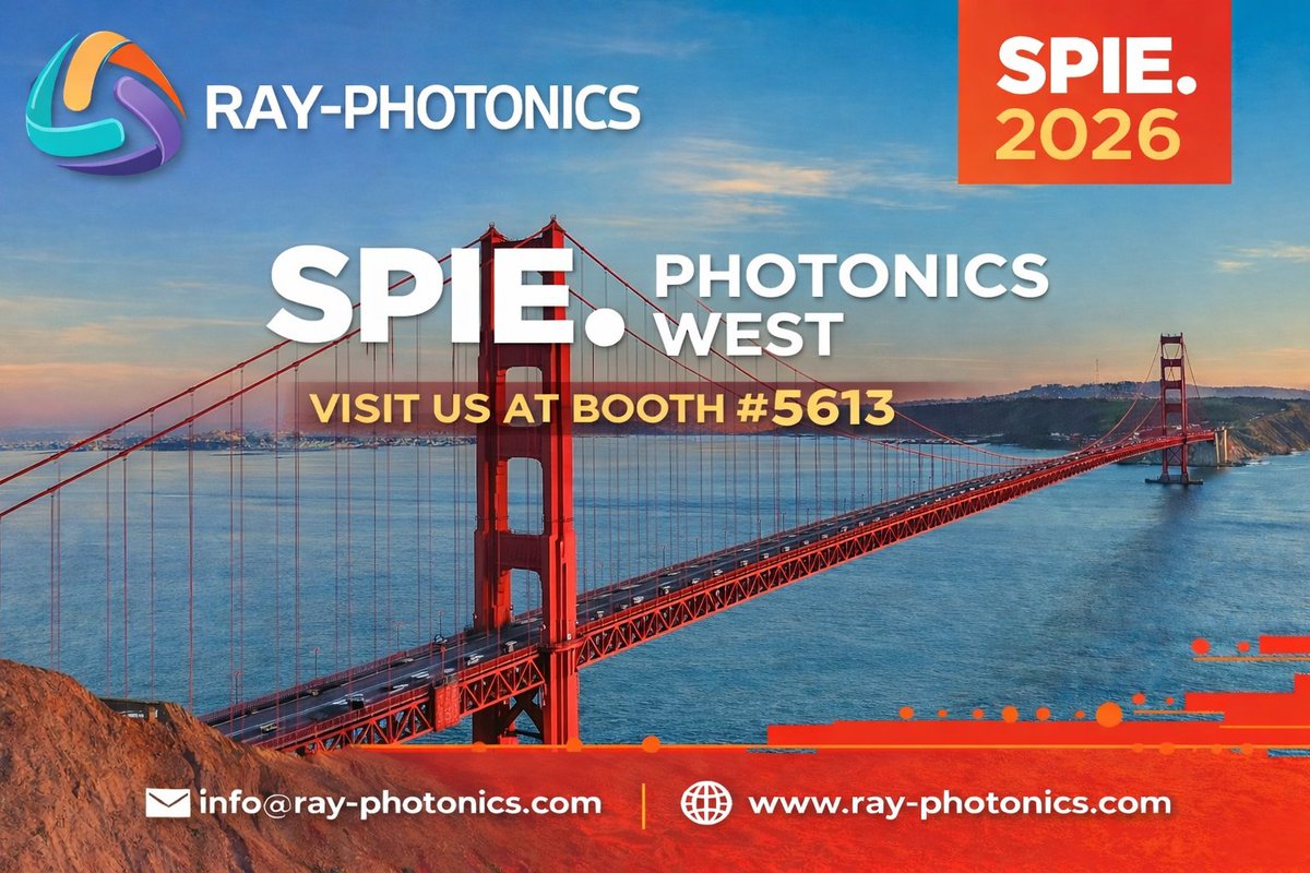 ray_photonics1's tweet photo. SPIE2026  Booth#5613
We will be showcasing our Lensed Fiber solutions for laser coupling, optical sensing, medical devices, and photonic integration.
#SPIEPhotonicsWest 
#LensedFiber #FiberOptics
#OpticalCommunication #LiDAR #MedicalOptics
#OpticalEngineering #PhotonicPackaging https://t.co/tKD3JBcQtA