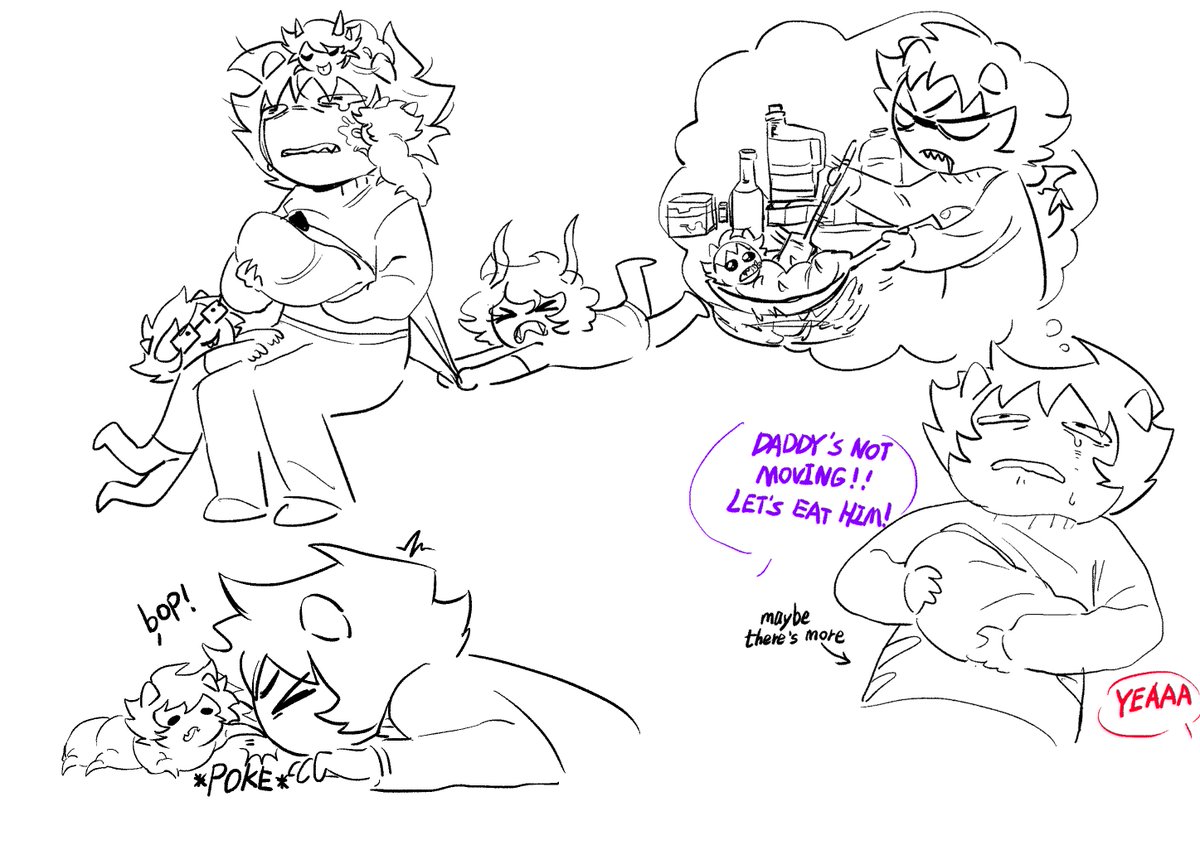 "karkat and his karkids" -> I hope I understand it correctly.
 kagekafka.straw.page