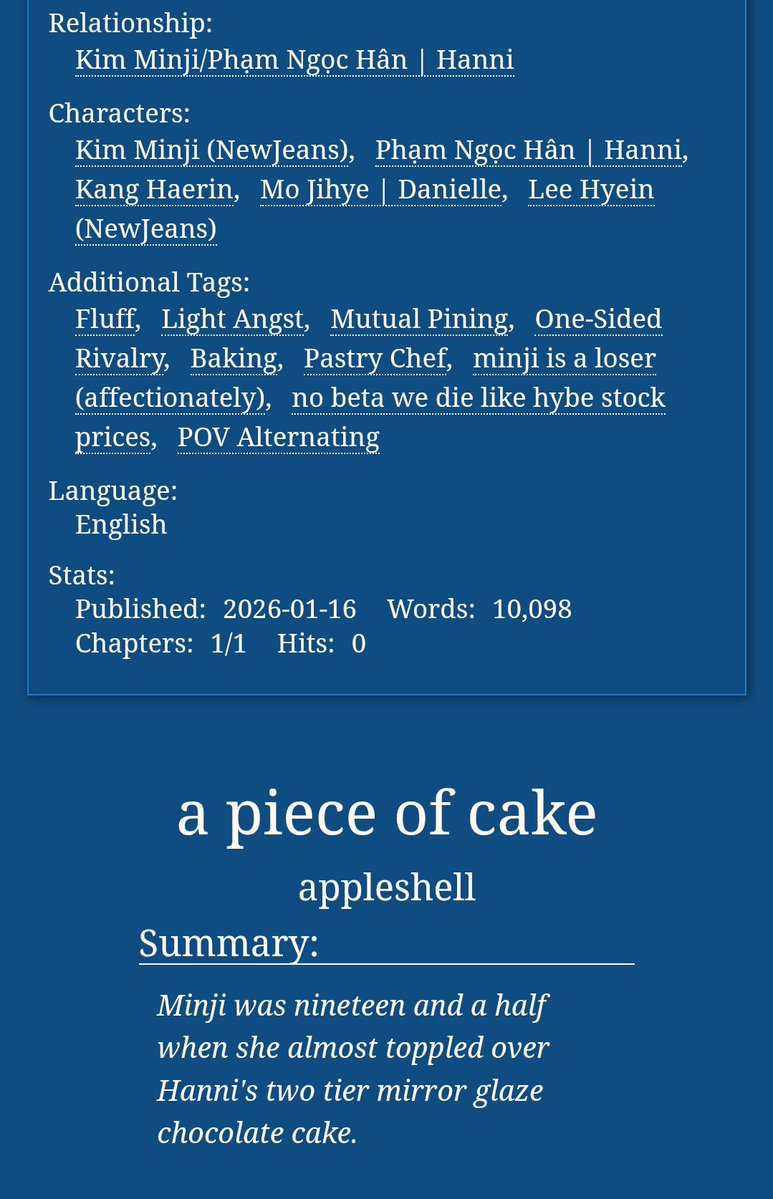 _appleshell's tweet image. archiveofourown.org/works/76160241