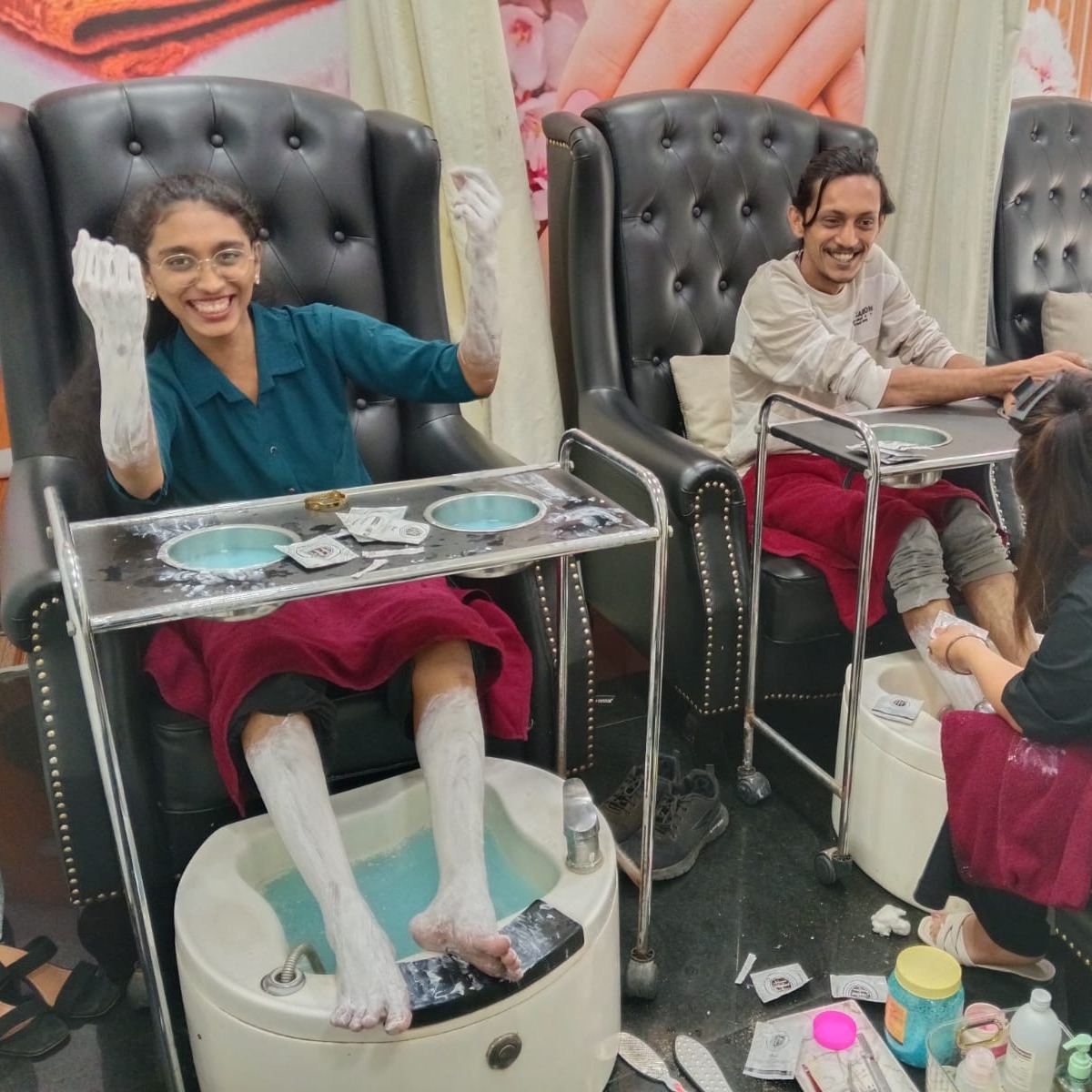 myheartcreative's tweet photo. New year, fresh nails! 💅✨

To celebrate and prepare for the new year, our HQ and BLR teams were treated to a spa day. We are ready for what 2026 brings our studio! 

#SpaDay #NailSalon #NewYear #StudioFun #myheartcreative https://t.co/30F7uqsCOG
