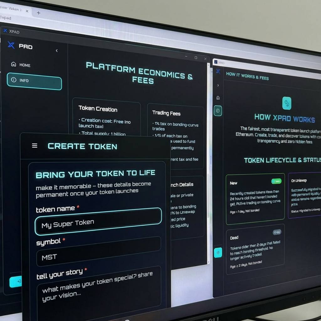 Xpad_Official's tweet photo. Not a landing page.
Not a pitch.

Just the system.

These are the rules, the mechanics, and the numbers you actually launch with.
No shortcuts. No surprises.

Built on Ethereum.

https://t.co/yd8fJESvFp https://t.co/9yL550i8df