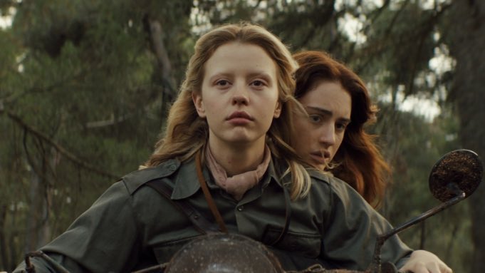 gothfiles's tweet image. mia goth and grace van patten in ‘mayday’