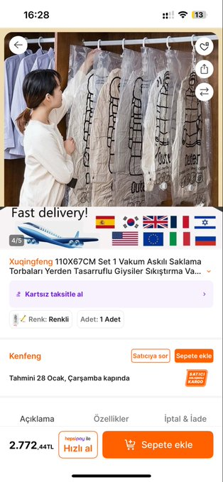 borsambogasi's tweet photo. YUHH!

Şimdi birisi şu aradaki fiyat farkını açıklasın!

Şunu TEMU'da 185₺'ye satan da kar ediyor. 

Aradaki fark 2.088 TL.

Gümrük vergisi, kar marjı, kargo bedeli, koli gibi şeyleri dahil etsen bile kar oranın en az %500.

Bu aç gözlülük değilde ne?
Hâlâ bu şirketlere boyun eğmeye devam mı edeceğiz?