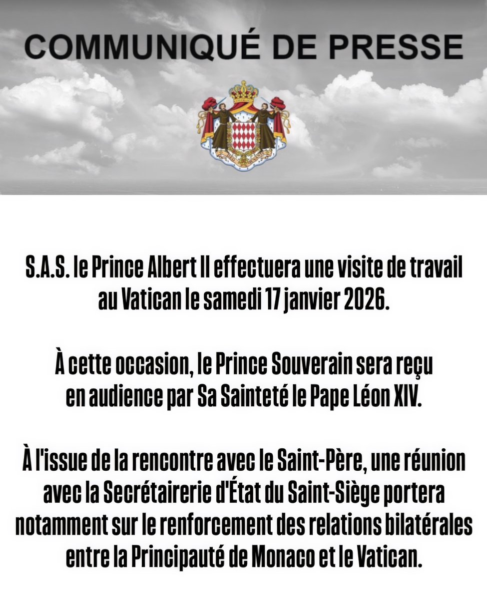 DioceseMonaco's tweet photo. #Monaco #Vatican #PrinceAlbertII @Pontifex_fr @palaismonaco https://t.co/Y6Nnpk4KDX