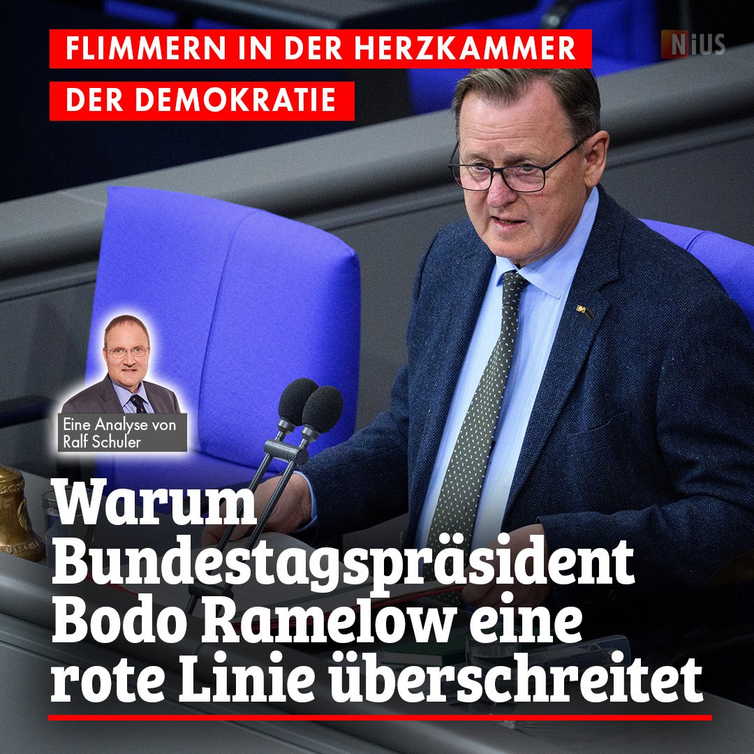 niusde_'s tweet image. Das Bundestagspräsidium, die Bundestagspräsidentin und ihre Stellvertreter haben viele Aufgaben – die inhaltliche Bewertung der Abgeordnetenreden gehört eindeutig nicht dazu. nius.de/politik/news/f…