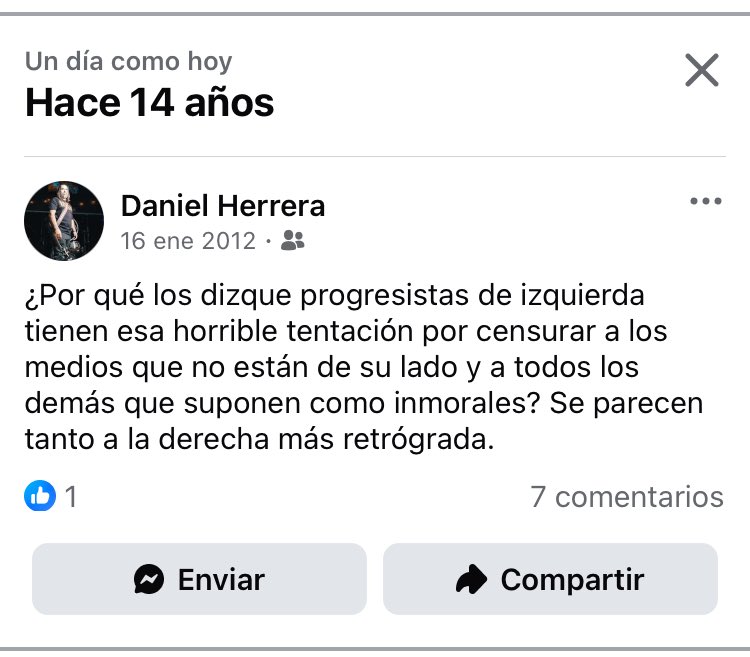 Hace 14 años y hoy también.