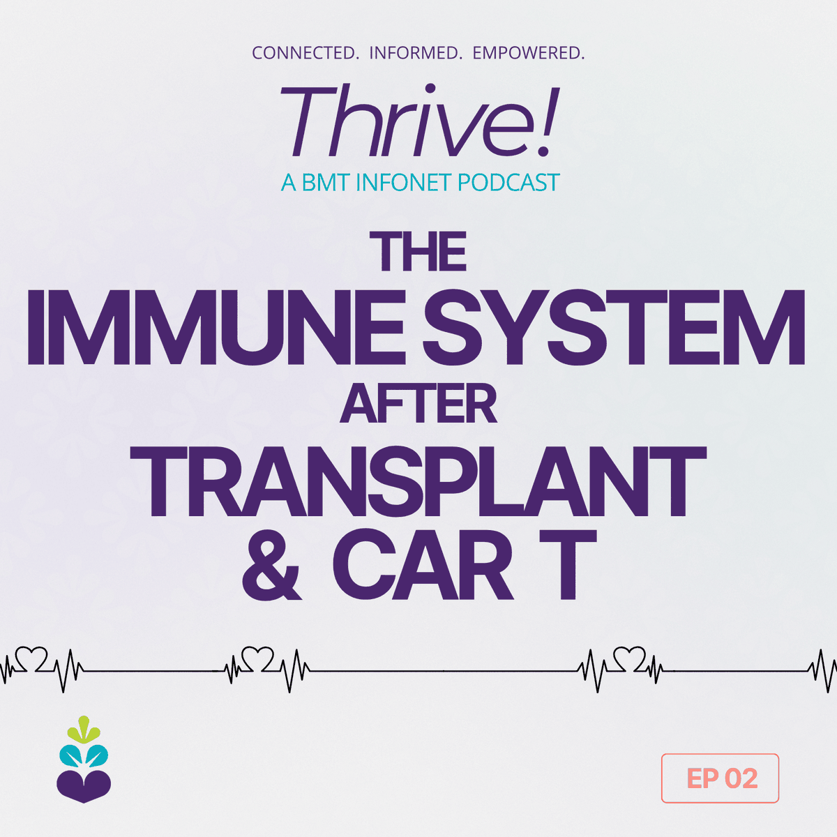 BMTInfoNet's tweet image. Episode Two of Thrive! is now available.

This episode explores immune recovery after stem cell transplant &amp;amp; CAR T-cell therapy, including infection risk and patient experience.

🎧 Full episode available now
Feedback welcome: thrive@bmtinfonet.org

Links 👇