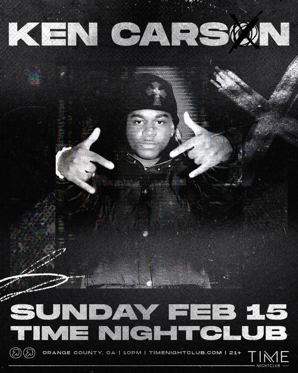 timenightcluboc's tweet image. YVL fam, wya? Opium's @kencarson delivers his iconic hits to OC on President's Day Sunday, 2/15.

Tickets on sale now. → timenightclub.com/kencarson