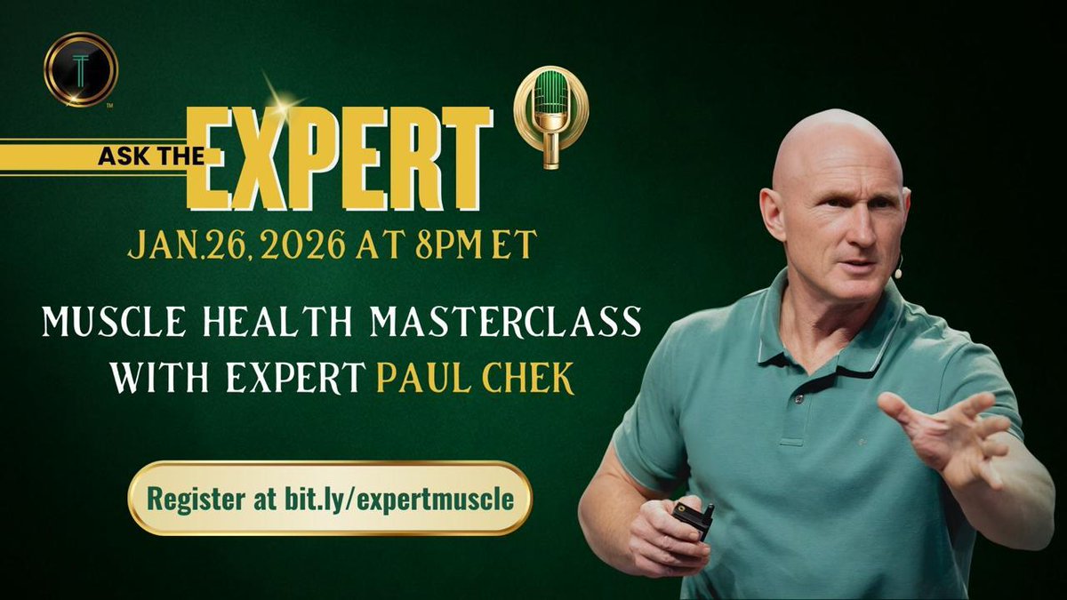 BusyDrT's tweet image. Aging doesn’t start with disease. It starts with disorganization. Subtle shifts in balance, posture, breathing, and movement are early warning signs most people are never taught to recognize.

That’s why I’m hosting @PaulChek, one of the world’s leading experts in movement and…