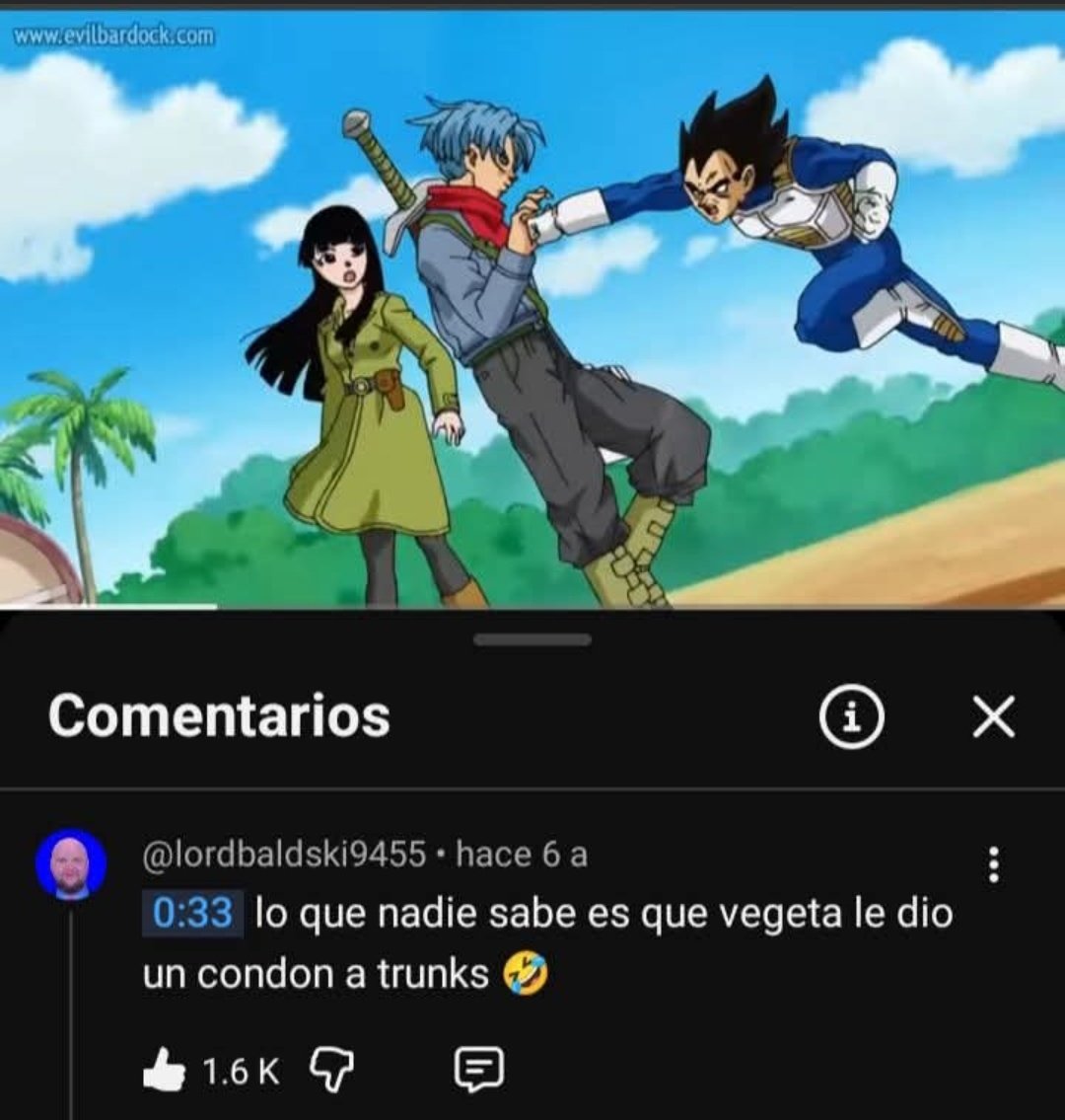 Te_Gress's tweet image. LO SABIA! Vegeta le dio condones a Trunks para que no pueda repoblar la tierra y así quede desolada!!

Esta vez no te saldrás con la tuya VEGETA