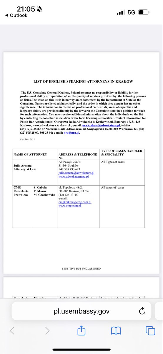 <a href="/adamSzlapka/">Adam Szłapka</a> Za ten wpis skończy Pan w sądzie. 

Ambasada bez prośby i wiedzy z naszej strony umieściła na stronie informacje o kancelariach, których prawnicy świadczą pomoc prawną w języku rosyjskim (w przytłaczającej większości zgłaszają się do nas klienci właśnie z Ukrainy).

Lista zawiera