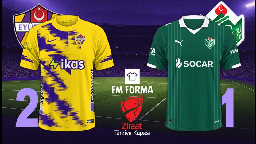 FmForma's tweet image. 🏆Ziraat Türkiye Kupası
🗓15.01.2026
⏱15:30
📅B Grubu
🏟Pendik Stadı
⚽️#İkasEyüpspor 2️⃣🆚#AlagözHoldingIğdırFK 1️⃣