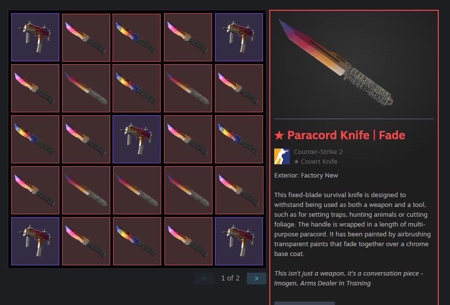 csgodiamondscom's tweet image. 🎁 $5,000 Giveaway 🎁 

20x Paracord Fade Knives, 20 winners. 

To enter:
✅ Follow, Like &amp;amp; Retweet
✅ Tag a friend

CSGODiamonds returns early 2026. Winners announced in 10 days.