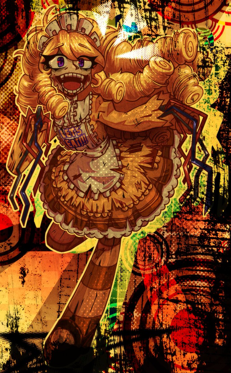 FuntimeFNAF6's tweet image. Come closer, let us smile together 
#FNAF2 #fnaffanart