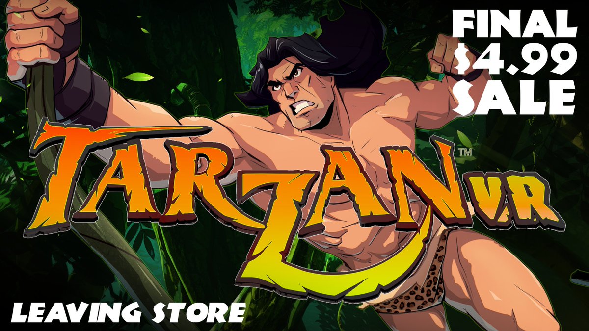 Check out our newest blog post on Meta Quest highlighting the recent changes to Tarzan VR and upcoming delisting. This is your final chance ever to purchase the game, and you will own it FOREVER 🫡

meta.com/en-gb/experien…

#VR #Gaming #TarzanVR #Delisting #Sale #News