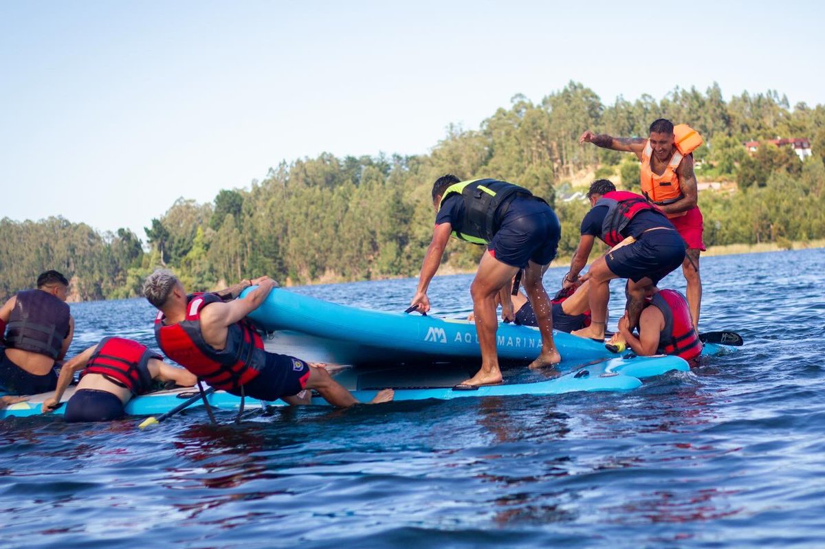 elconce_cl's tweet image. ¡Rugiendo en familia en la laguna! 🦁🌊

#EsoQueNosUne 💜