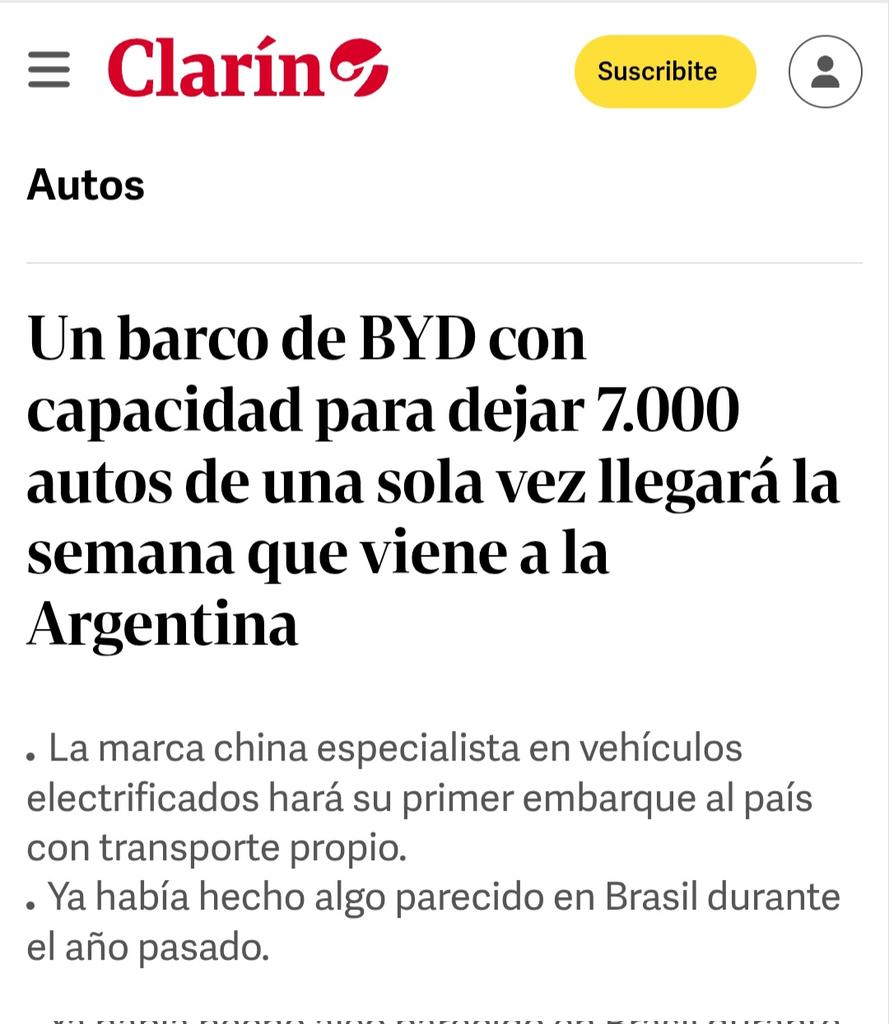 En Brasil también entraron autos importados eléctricos chinos sin arancel. El tema es que, a cambio, Brasil impulsó que esas empresas inviertan en el país (BYD, GWM, etc.)
Allá los cupos de importación se usaron como política productiva para que haya más producción nacional. Acá