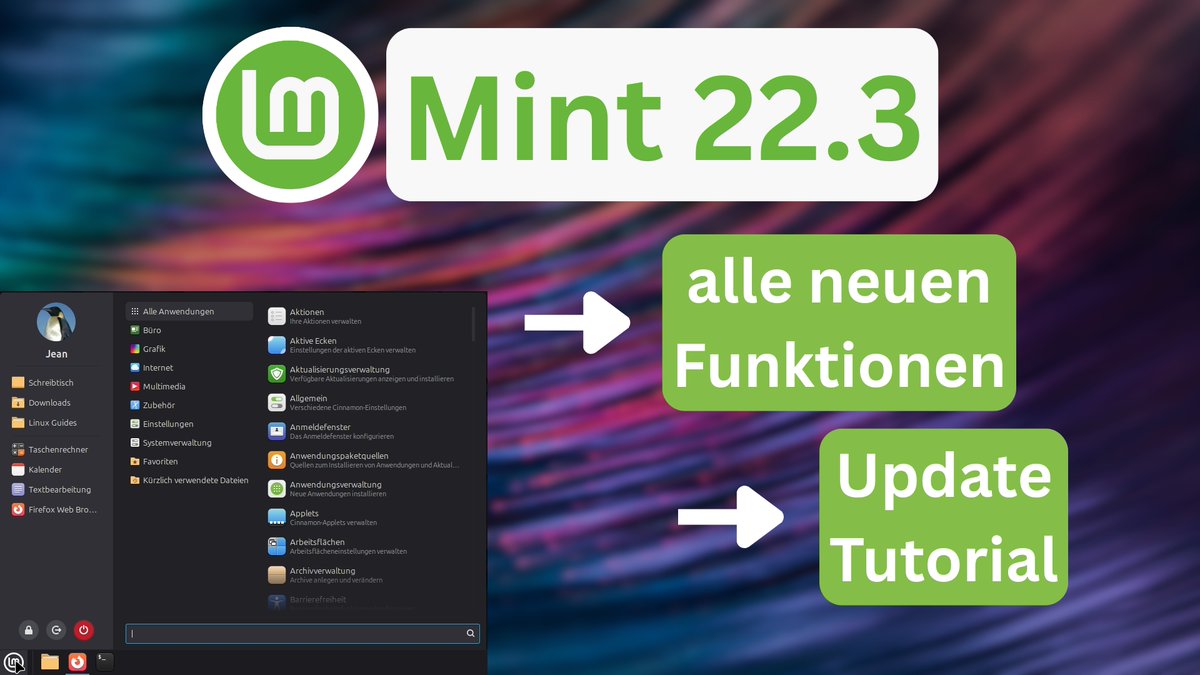 Linux Mint 22.3 ist da! In meinem neuen Video zeige ich alle neuen Funktionen und wie man ganz einfach aktualisieren kann:

youtu.be/gSzEdG-M5Js

#linuxguides #linux #linuxmint #update #opensource