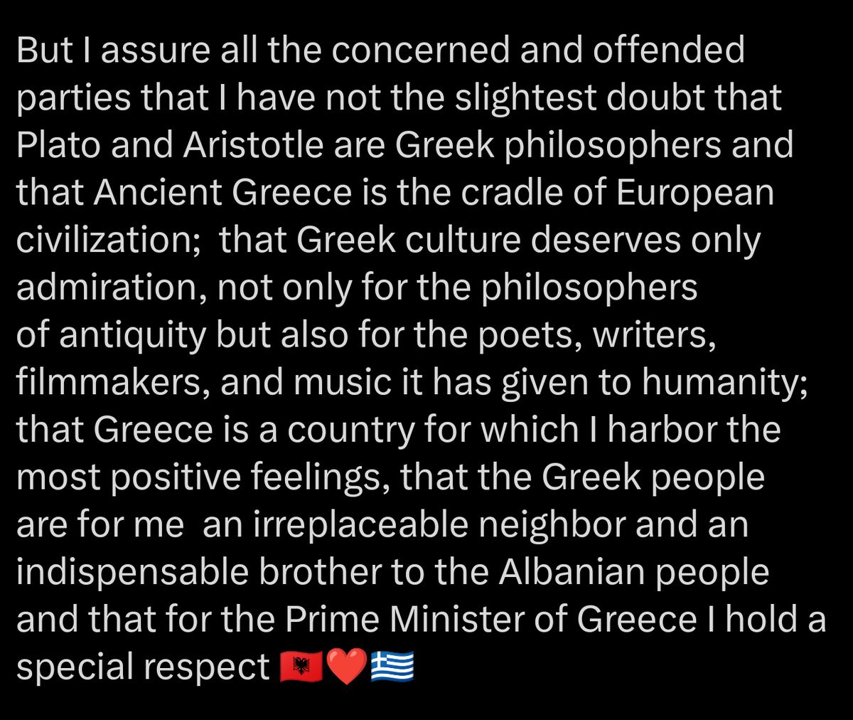 HellenicEchoes's tweet image. How can you say that and not only disrespect your own Greek minority, but also teach Albanians all kinds of lies on Greek history in school. 
This dude is not a leader of a country, but a clown in a circus 🤡🎪