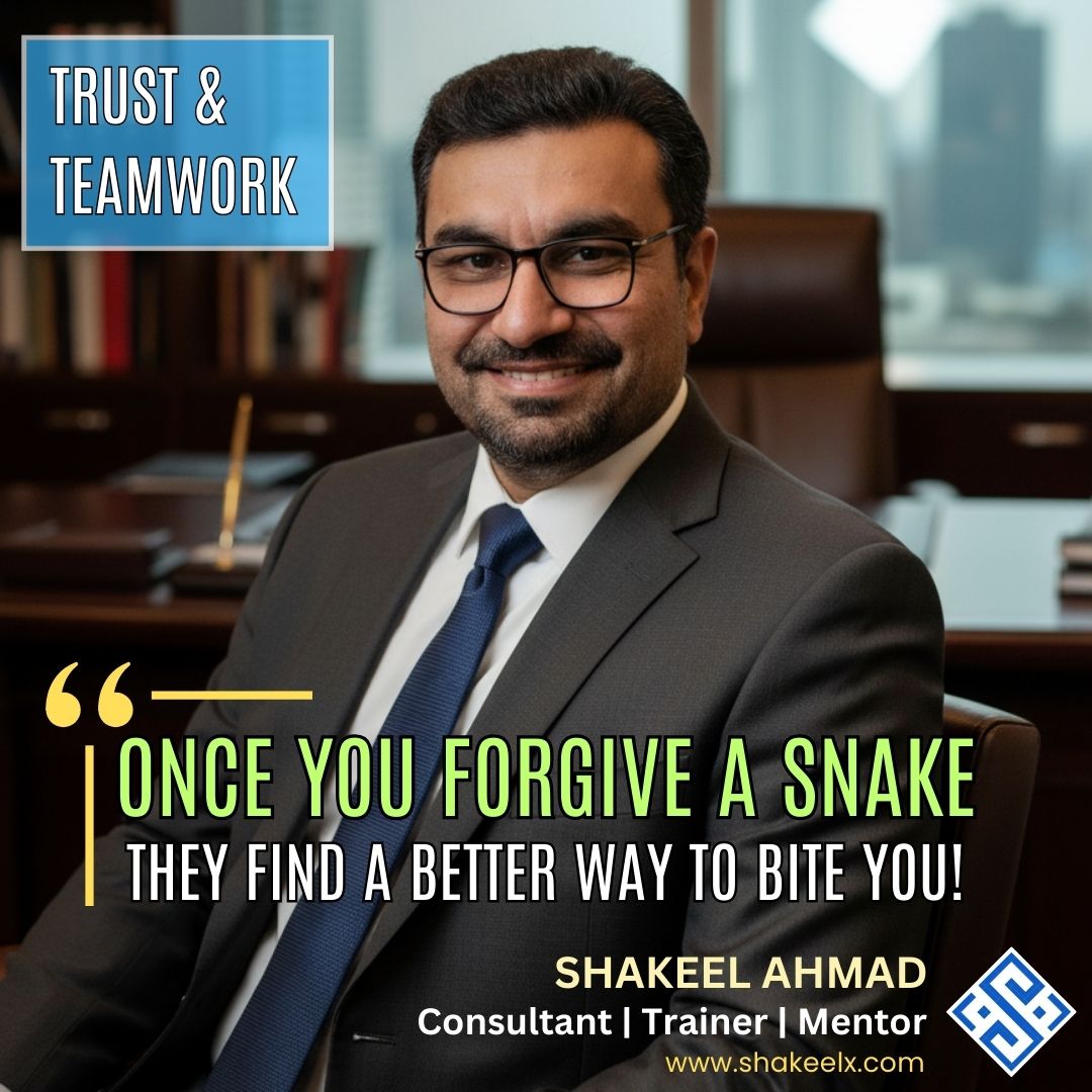 Trust given to a snake is not rewarded with loyalty but only a more calculated strike. Hence, choose unbiased judgement over blind faith; not every smile conceals good intent. Stay blessed!
#Trust #Teamwork #Wisdom #StayAlert