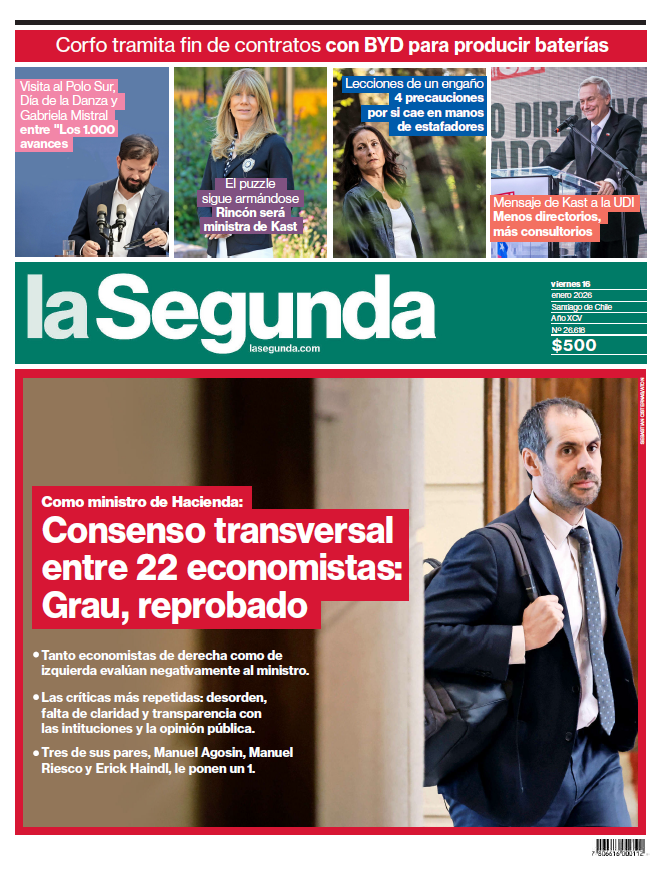 PORTADA DE HOY
▶️ lasegunda.com