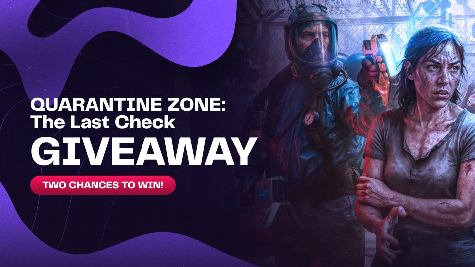 2game's tweet image. 🔥GIVEAWAY ALERT 🔥
We're giving away two keys for Quarantine Zone: The Last Check! To enter, all you have to do is:
1⃣ Follow us
2⃣ Like the post
3⃣ Retweet
4⃣ Comment your favorite zombie game! #giveaway #QuarantineZoneTheLastCheck