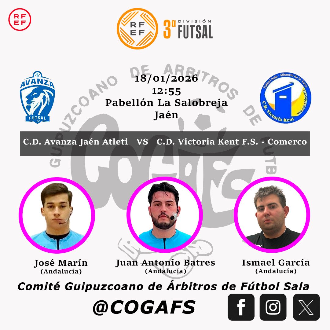 Comité Guipuzcoano de Árbitros de Fútbol Sala tweet media