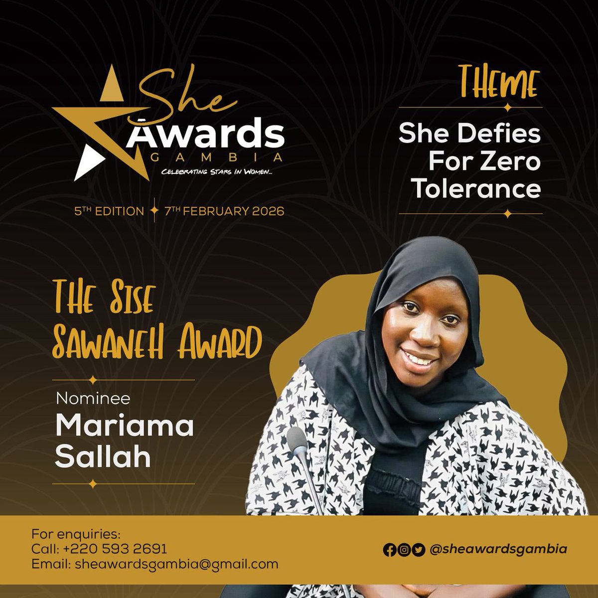 She Awards Gambia tweet media