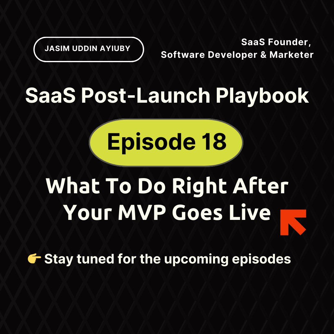 juddin0801's tweet photo. SaaS Post-Launch Playbook — EP18
Track your sales velocity daily. It’s a common SaaS growth hacking oversight to ignore how deal buyers impact your metrics long-term. Watch your refund rates closely to gauge the real value you are providing.

Read the full story below. https://t.co/8dMKdCsxaw
