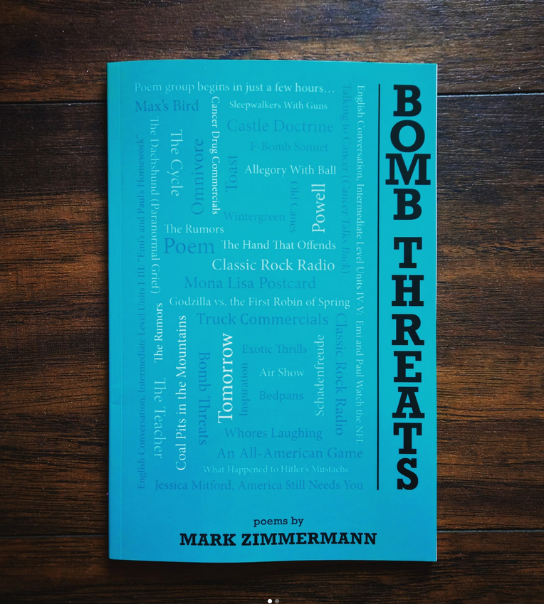 SigneJorgenson's tweet image. This fall, Jim Giese and I worked with one of our Pebblebrook Press authors, Mark Zimmermann, to publish his latest chapbook. I did the editing, and Jim did the design. Order from Mark directly (zimmerma @msoe .edu) or buy it here: barnesandnoble.com/.../bomb.../11…