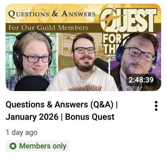 Quest for the Best with Tristan, Miles, & Geoff tweet media