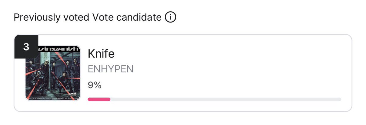 enhypenupdates's tweet image. ‘Knife’ is nominated on M COUNTDOWN’s Pre-voting (Mnet Plus)!

🗳: mnetplus.onelink.me/TRa8/xohkwx0b?…

Voting ends on Monday (January 19), 11:59PM KST.

@ENHYPEN_members @ENHYPEN #ENHYPEN #엔하이픈 #THE_SIN_VANISH #EN_Knife