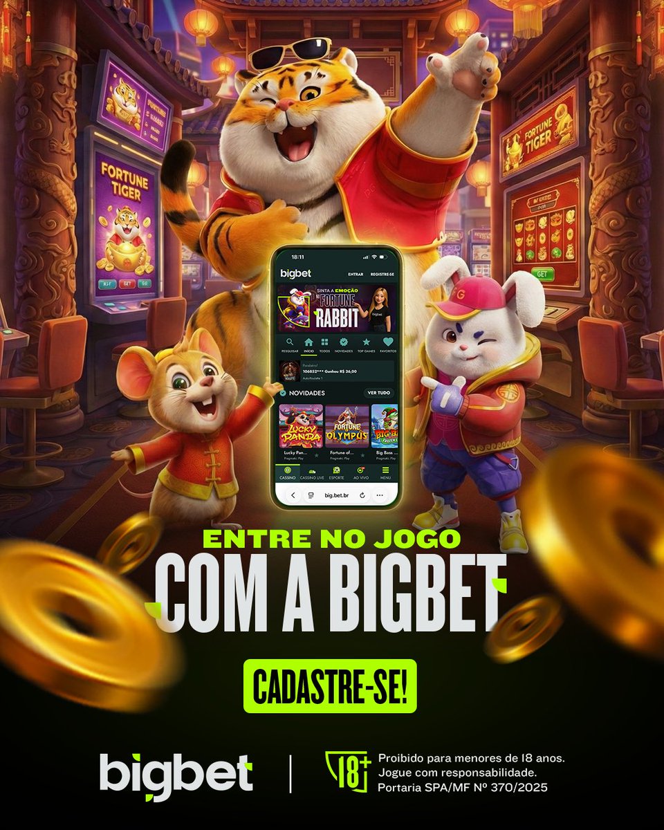 O jogo começa aqui! 💚🎰

Entre na diversão, explore os jogos e viva a experiência completa com a BigBet. 

Cadastre-se agora e entre pro universo BigBet! 🤩

🔗 big.bet.br
