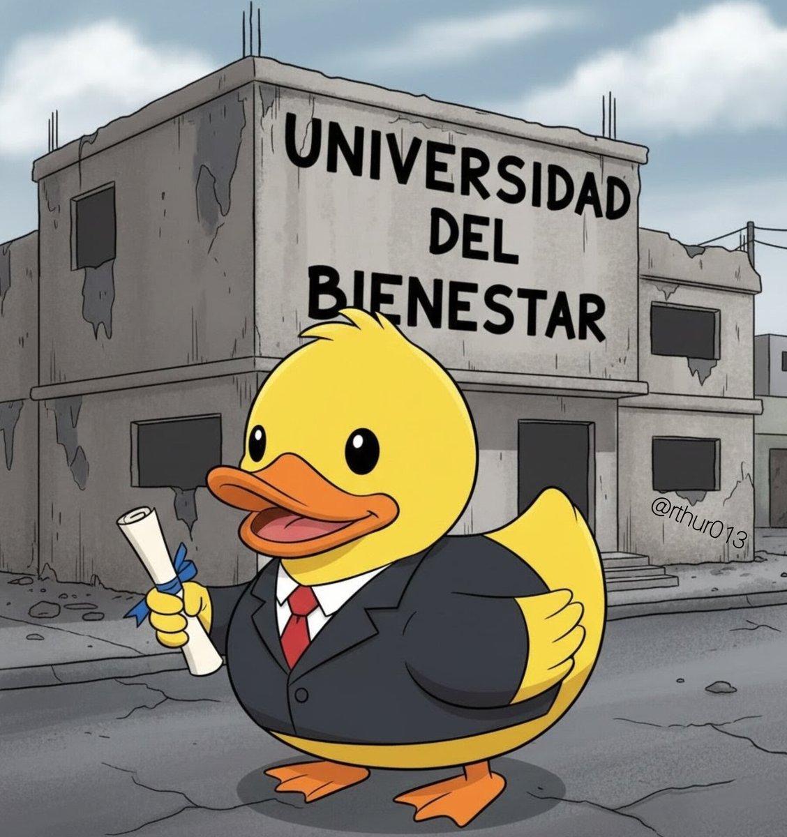 La Universidad del Bienestar, descripción gráfica...

Hice un Meme 😂😂😂😂