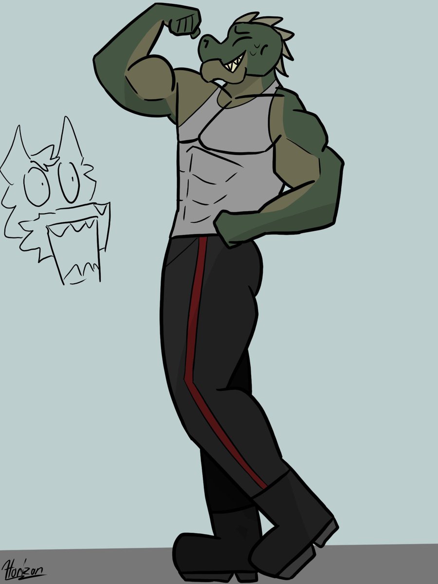 Horizon_dragon's tweet image. My gorn oc #startrek